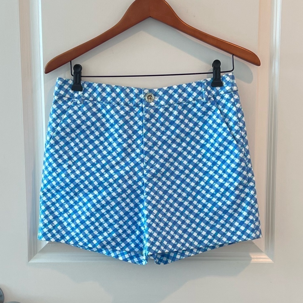 LILLY PULITZER GRETCHEN HIGH RISE SHORT
BOCA BLUE DOUBLE CHECKING - Picture 3 of 16